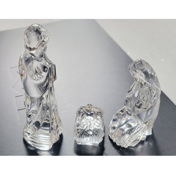 Waterford Crystal NATIVITY 3pc Set - Holy Family Mary, Joseph, Baby Jesus - Picture 3 of 12